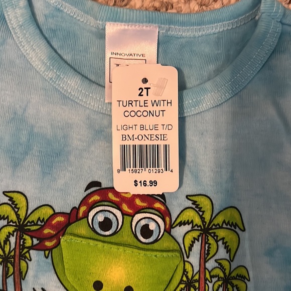 Tie Dye Florida frog onesie. Size 2T. - Picture 5 of 6